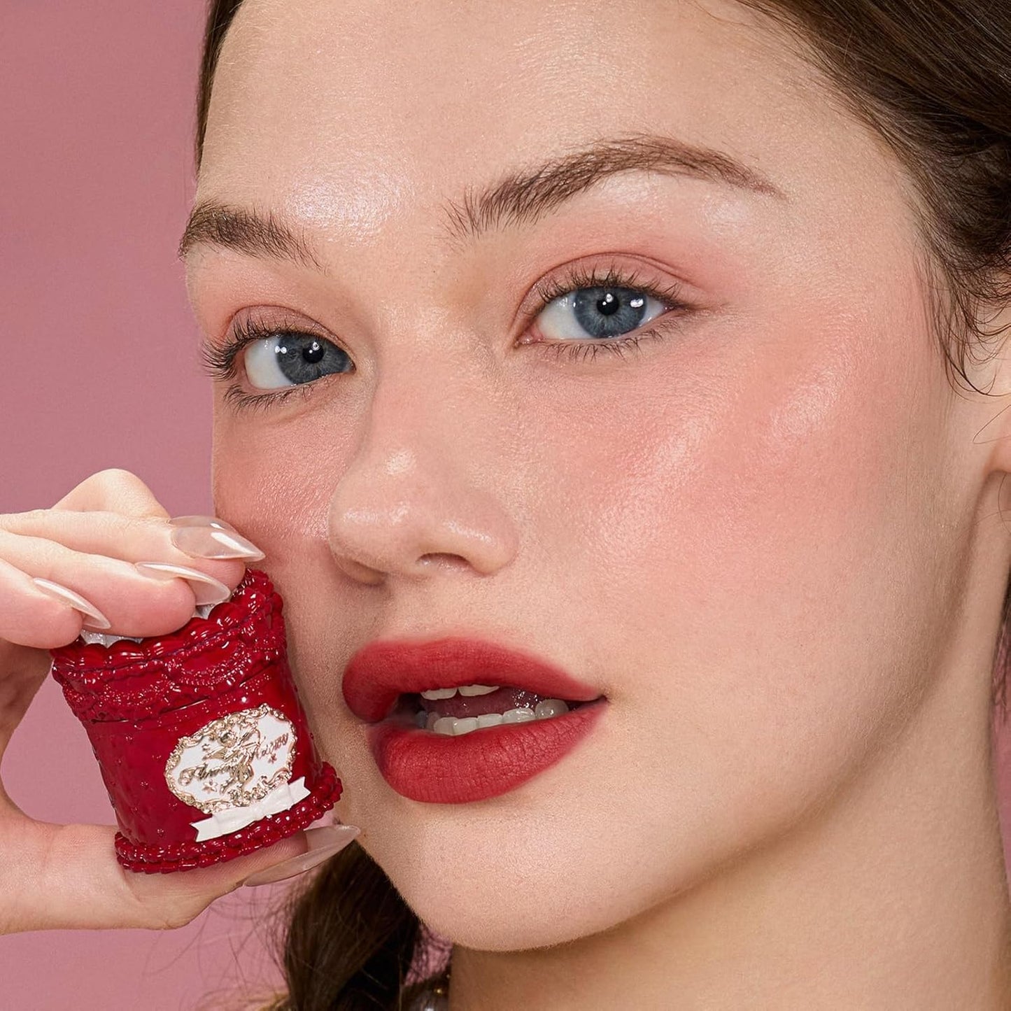 Flower Knows Strawberry Cupid Cake Lip Cream,Velvety-Smooth Matte Liquid Lipstick,Hydrating,Smudge-proof & Stain-Free Lip Stain(V09 Velvet,0.17 Fl Oz)-Velvo Beauty