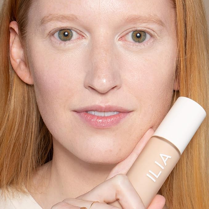 ILIA - True Skin Serum Foundation | Non-comedogenic, Cruelty-Free, Vegan, Weightless Feel, Buildable Coverage, Safe For Sensitive Skin (Formentera SF1)-Velvo Beauty