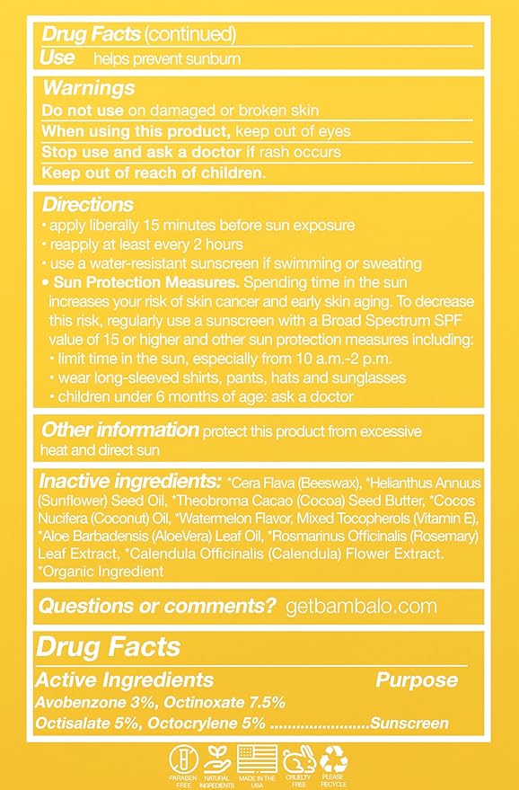 4-Pack Watermelon SPF 15 Lip Balm - Organic Ingredients, Broad Spectrum UVA/UVB Protection - Hydrating & Moisturizing, USA Made-Velvo Beauty