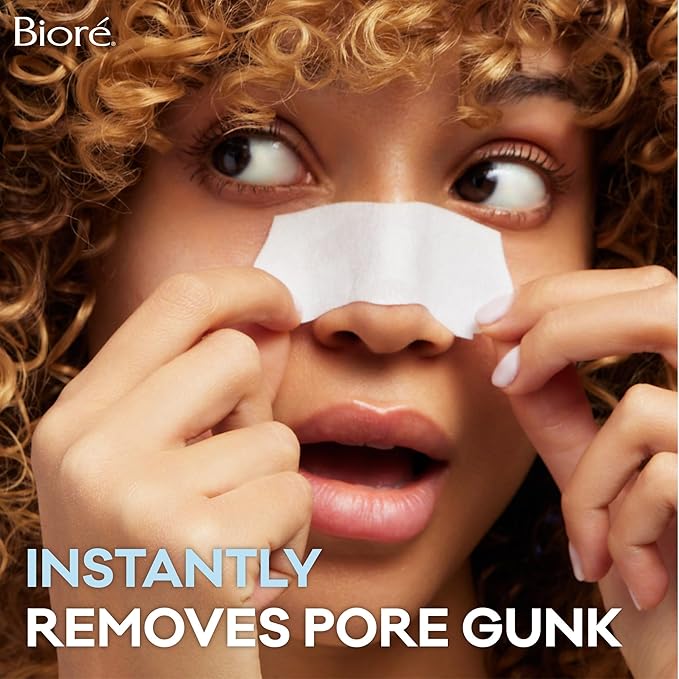 Bioré Original Blackhead Remover Strips, Deep Cleansing Nose Strips With Instant Pore Unclogging, Features C-Bond Technology, Oil-Free, Non-Comedogenic Use, 14 Count-Velvo Beauty