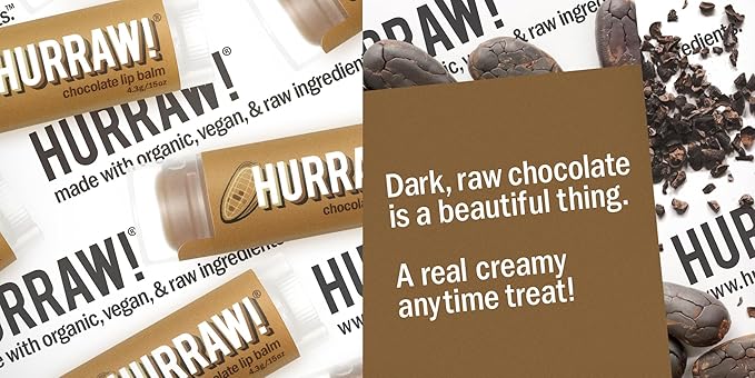 Hurraw! Vanilla Bean, Root Beer, Chocolate Lip Balms, 3 Pack Bundle: Organic, Certified Vegan, Cruelty and Gluten Free. Non-GMO, 100% Natural Ingredients. Bee, Shea, Soy and Palm Free. Made in USA-Velvo Beauty