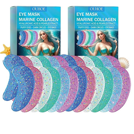 Under Eye Patches For Dark Circles, 12 Pairs Collagen Eye Patches, Natural Marine Collagen Under Eye Patches, Dark Circle Eye Patches, Undereye Mask For Dark Circles, Wrinkles & Eye Bags-Velvo Beauty