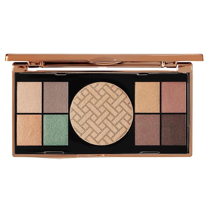 M. Asam MAGIC FINISH Golden Vibes Eyeshadow & Highlighter Palette (8 x 0.03 oz + 1 x 0.21 Oz) - Eyeshadow Palette with 8 harmonizing eyeshadows, one highlighter & integrated mirror, High Color Payoff-Velvo Beauty