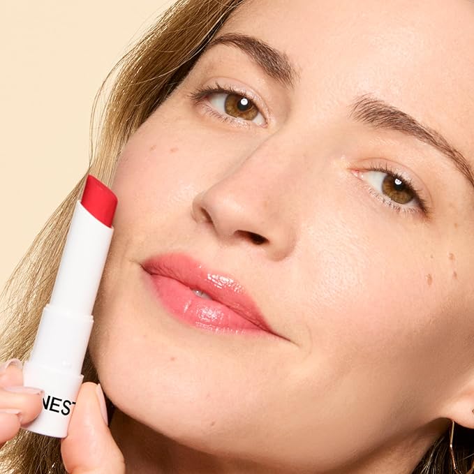 Honest Beauty Tinted Lip Balm | Antioxidant-rich Acai Extracts + Avocado Oil | EWG Certified, Vegan, Cruelty Free | Blood Orange-Velvo Beauty