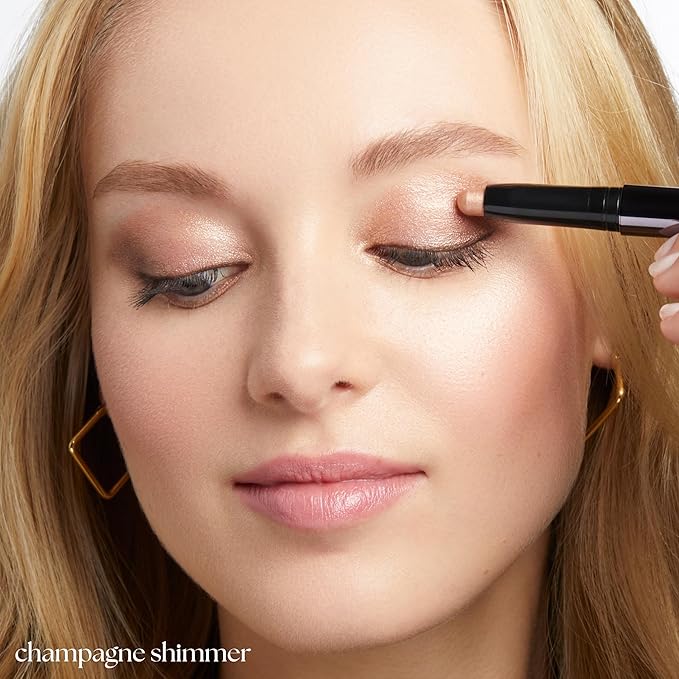 Julep Eyeshadow 101 Cream-to-Powder Waterproof Shadow Stick – Champagne Shimmer – Long-Lasting, Crease-Proof, Medium Golden-Beige Shimmer Cream Eyeshadow with Built-in Smudger-Velvo Beauty