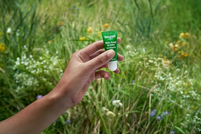 Weleda Skin Food Lip Butter, 0.27 Ounce, Plant Rich Moisturizing Lip Care with Sunflower Seed Oil, Chamomile and Calendula-Velvo Beauty