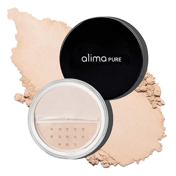 Alima Pure Matte Foundation Loose Mineral Powder Foundation Makeup, Loose Powder Makeup Oil Free Talc Free Powder, Natural Makeup Mineral Foundation Full Coverage Natural Foundation Powder .15 oz/4.5g-Velvo Beauty