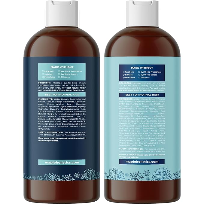 Sulfate Free Hard Water Shampoo and Conditioner - Hard Water Hair Treatments of Product and Minerals with Five Mint Essential Oils for Replenishing Hydration and Hair Shine - Paraben & Cruelty Free-Velvo Beauty