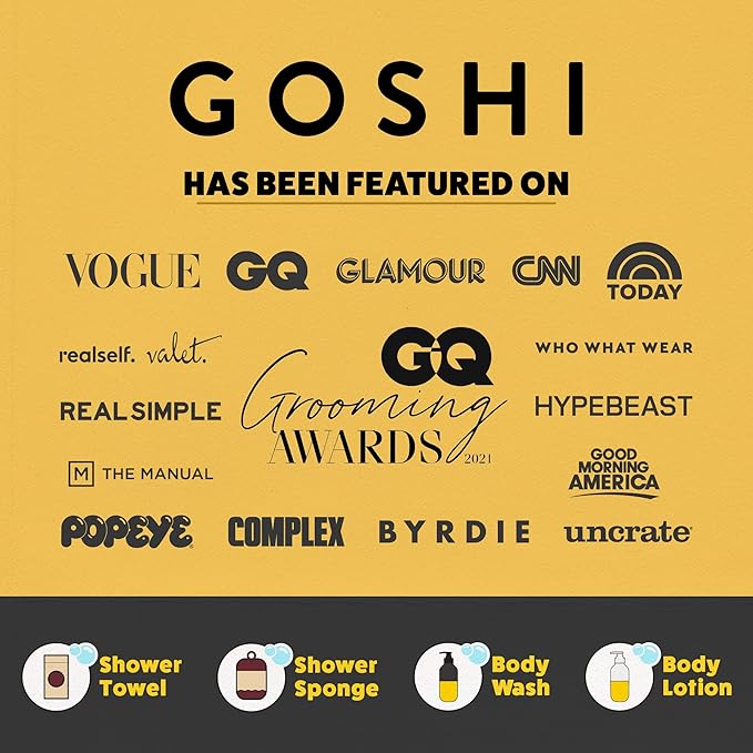 GOSHI Exfoliating Shower Sponge - Rip-Resistant, Rapid-Drying Exfoliating Bath Sponge for All Skin Types - Brick Red - Made in Japan-Velvo Beauty