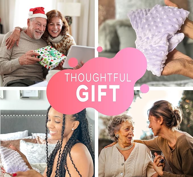 Lavender Eye Pillow Gifts for Women- Heated Eye Mask for Dry Eyes- Hot Eye Compress- Weighted Eye Mask for Sleeping, Yoga, Relaxation - Birthday Gifts for Mom-Velvo Beauty