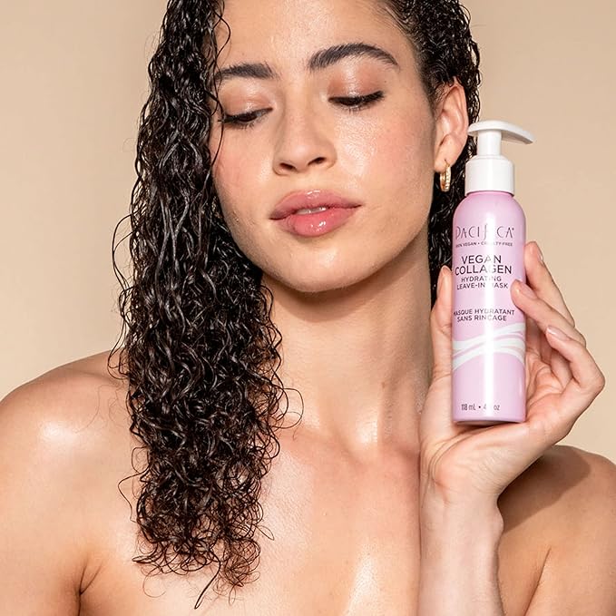 Pacifica Vegan Collagen Leave-In Repair Hair Mask – Leave-In Conditioner Treatment for Dry Damaged Hair, Hydrating Hair Repair Mask to Strengthen, Reduce Breakage & Split Ends Vegan & Cruelty-Free 4oz-Velvo Beauty