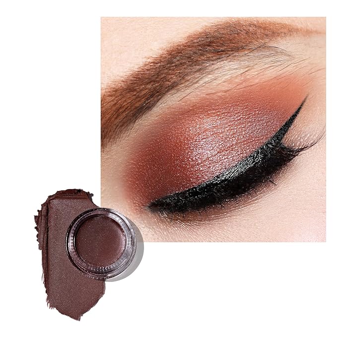 Oulac Matte Eyeshadow 3-in-1 Eyeshadow Eye Primer&Eyeliner Highly Pigmented Waterproof Smudge-proof Long Lasting Wear Smooth&Blendable Formula for Natural Look,Vegan & Cruelty-Free,CM06-Velvo Beauty