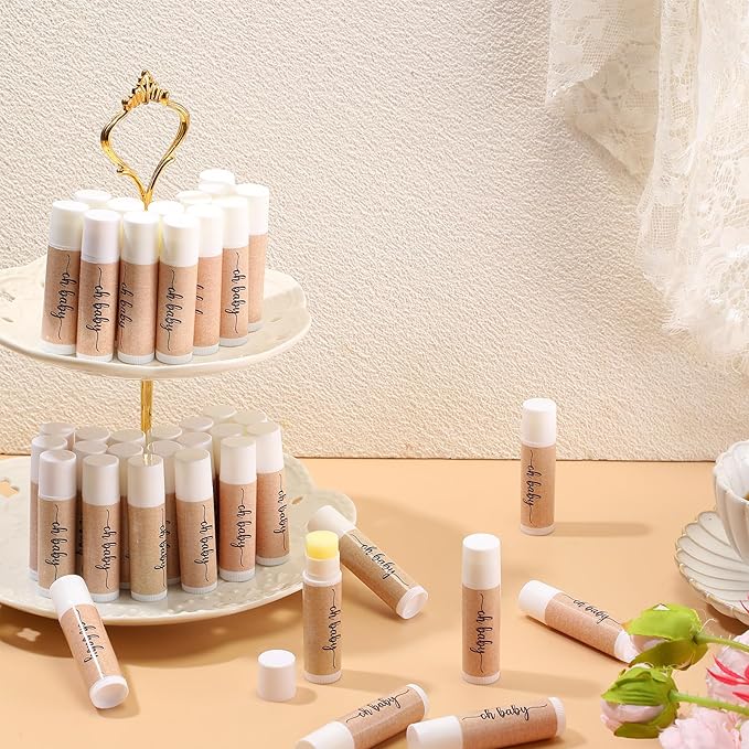 80 Pcs Lip Balm Bulk Baby Shower Favors Lip Balm Favors Baby Shower Guest Gifts for Women Children Men Girl Kids Gender Reveal Birthday Favors Gift Basket-Velvo Beauty
