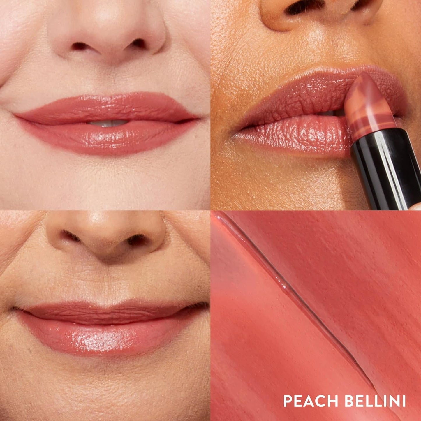 LAURA GELLER NEW YORK Italian Marble Sheer Lipstick - Peach Bellini - Hydrating & Lightweight - Vitamin E & Caster Seed Oil - Cream Finish-Velvo Beauty