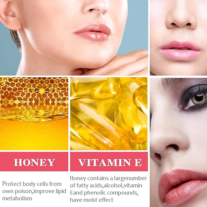 Lip Plumper Lip Gloss 2Pcs,Moisturizing Lip Oil Lip Plumper Gloss Lip Plumping Lip Care Serum Instant Volume Lip Filler Lip Maximizer Balm Plumper Reduce Fine Lines & Improve Dryness Wrinkles-Velvo Beauty