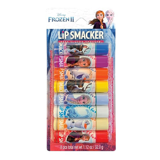 Lip Smacker Disney Frozen 2 Flavored Lip Balm Party Pack 8 Count, Clear, For Kids-Velvo Beauty