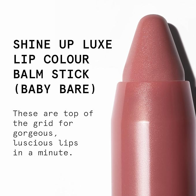 Shine Up Luxe Lip Colour Balm Stick (Baby Bare) For Hydrating, Softening & Soothing Lips-Velvo Beauty
