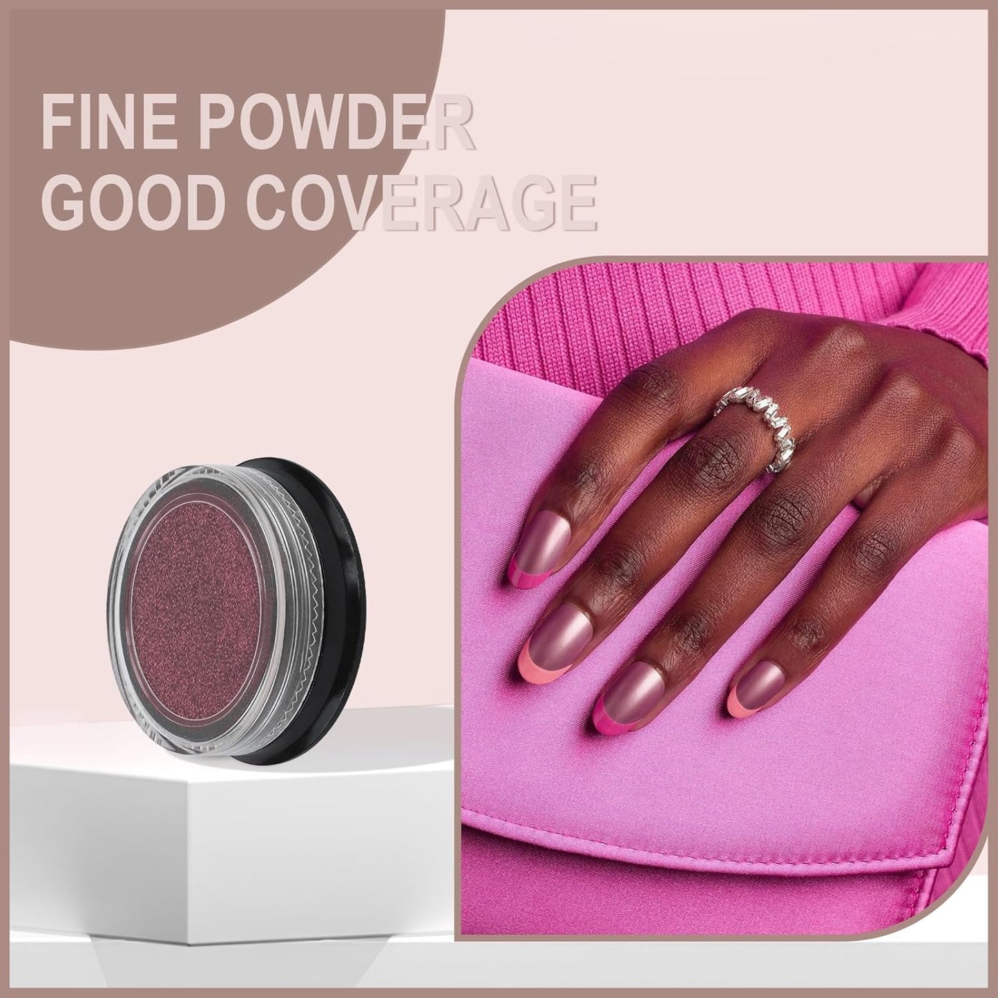 Artdone 16 Colors Chrome Nail Powder, Iridescent Aurora Powder Metallic Mirror Effect Pigment Pearlescent Mermaid Pigment Pearl Glitter Dust Kit, Nail Art Decoration, Resin Craft-Velvo Beauty