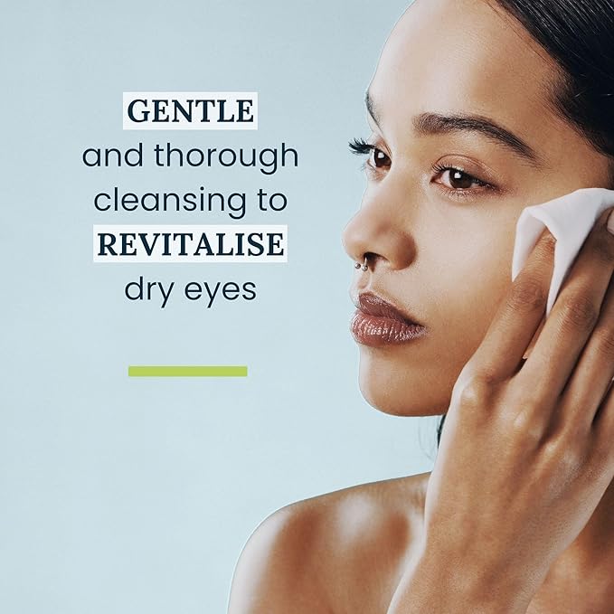 NOVEHA 60PCs Tea Tree Oil Eyelid & Lash Wipes | With Hyaluronic Acid, Green Tea & Chamomile For Blepharitis, Itchy & Stye Eyes, Individually Wrapped, Natural Eyelash Makeup Remover & Daily Cleanser-Velvo Beauty