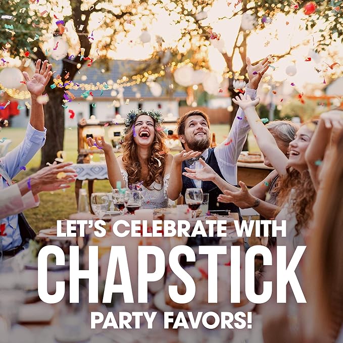Chapstick Party Favor Lip Balm Gift Pack Toast to Love 10 Sticks 0.15 oz Each-Velvo Beauty
