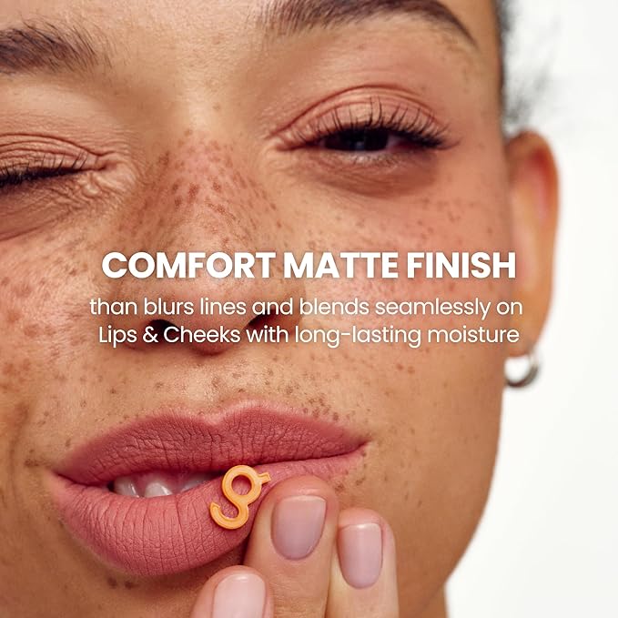 COLORGRAM NUDE BLUR TINT 10 DEAD ROSE | Soft Velvet Matte Liquid Lipstick & Cheek Tint | Lightweight Blurring Tint for a Smooth & Airbrushed Finish | Long-Lasting & Non-Sticky Formula-Velvo Beauty