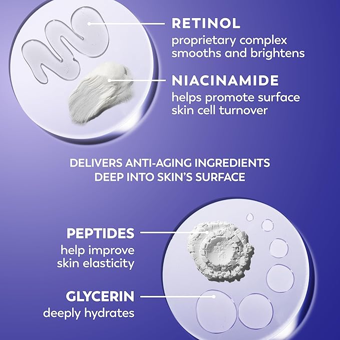 Olay Retinol 24 Face Moisturizer, Anti-Aging Night Cream for Women, Trial Size, Fragrance-Free, Non Greasy - Anti-Wrinkle, Smooth Fine Lines, Tightening Skin Care - Peptides, Glycerin, 0.5 Oz-Velvo Beauty