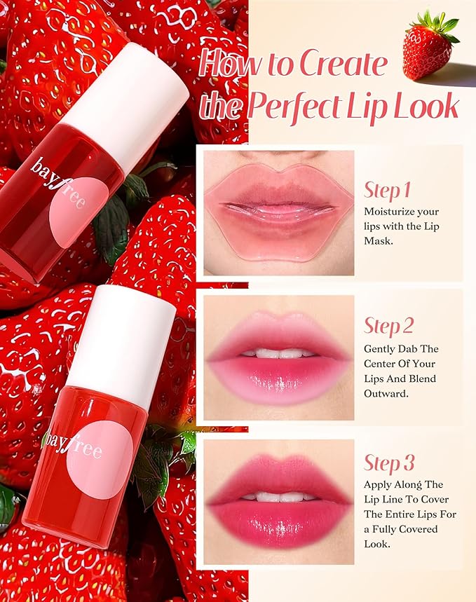 Lip Tint Stain Set, Lip Stain Long Lasting Lightweight Waterproof, Transfer-Proof, Non-sticky, Lip Makeup Matte Finish-Velvo Beauty