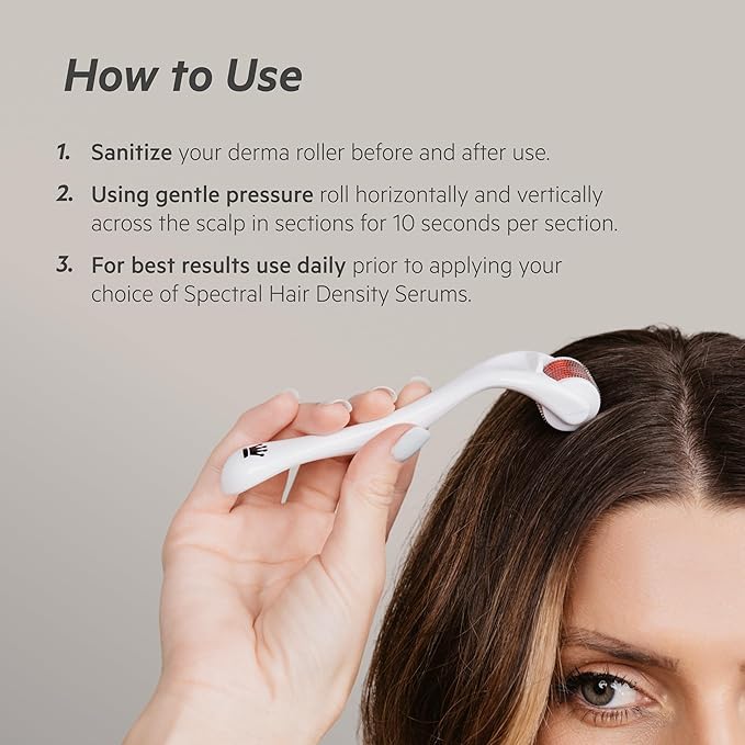 DS Labs StimuROLLER Hair Micro-Needle Hair Stimulation System 0.25mm, Packaging May Vary-Velvo Beauty