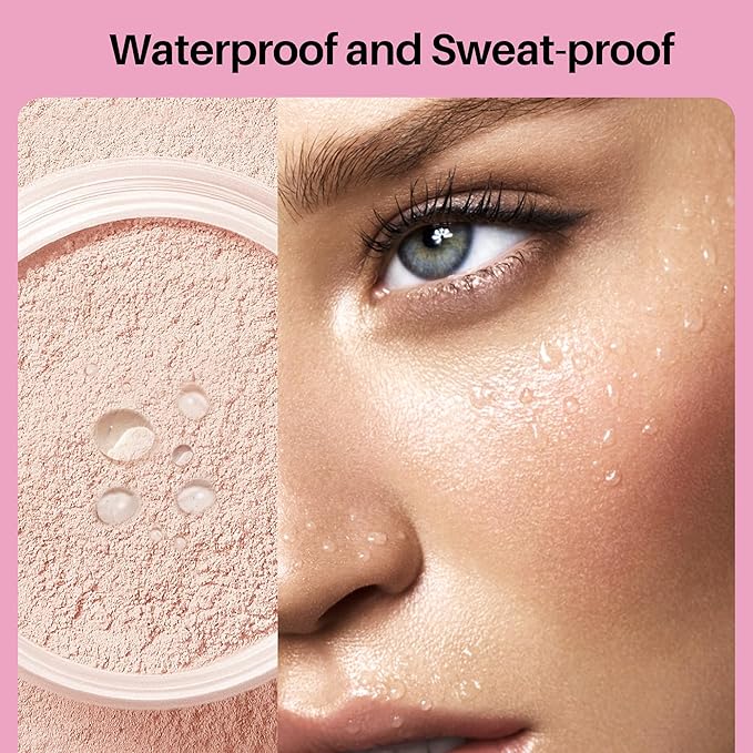FV Translucent Loose Face Powder, Long Lasting & Lightweight Setting Powder with Matte Finish, Fine Powder for Natural Look, Minimizing Pores and Fine Lines Baking Powder 0.35oz (10g)-Velvo Beauty