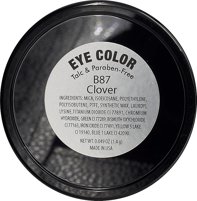 Clover Shimmering Emerald Green Yellow Gold Flecked Forest Pressed Powder Single Vegan Eyeshadow; Talc, Paraben & Cruelty Free-Velvo Beauty