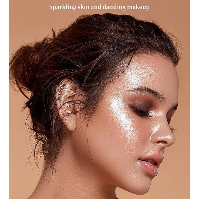 Highlighter Makeup Stick - Patting Powder, Body Glitter Fairy Dust Glitter Fairy Makeup Powder Stick Patting Powder Glitter Contour Blush Powder Face Brightens for Face Body Hair Makeup Kit - 3 Colors-Velvo Beauty