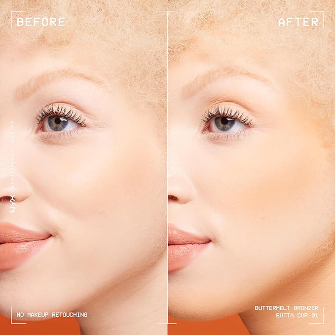 NYX PROFESSIONAL MAKEUP Matte Buttermelt Bronzer, Longwear Face Makeup with Up to 12 Hours of Wear, Vegan Formula - Butta Cup-Velvo Beauty