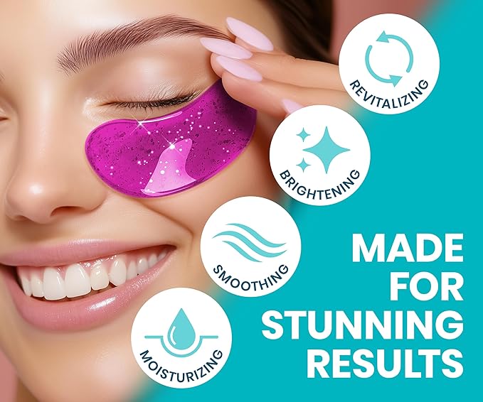 Stylia Under Eye Patches for Puffy Eyes and Dark Circles (6 Pairs) - Marine Collagen Under Eye Mask with Vitamin C, Hyaluronic Acid, Pearl Extract - Eye Masks for Dark Circles and Puffiness-Velvo Beauty