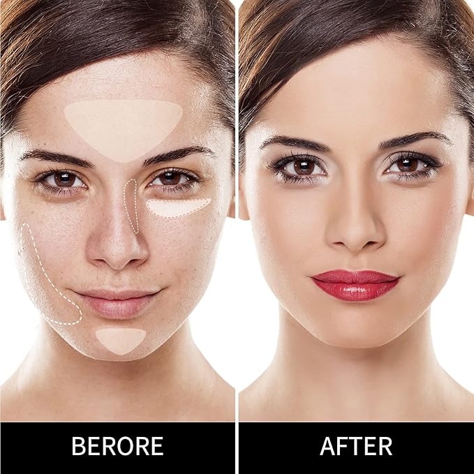 5 In 1 Multi-Use Correcting Concealer Palette,Waterproof Long Lasting Contour Palette,Professional Creamy Concealer Kit for Women,Easy to Create Full Coverage and Natural Finish.#2-Velvo Beauty