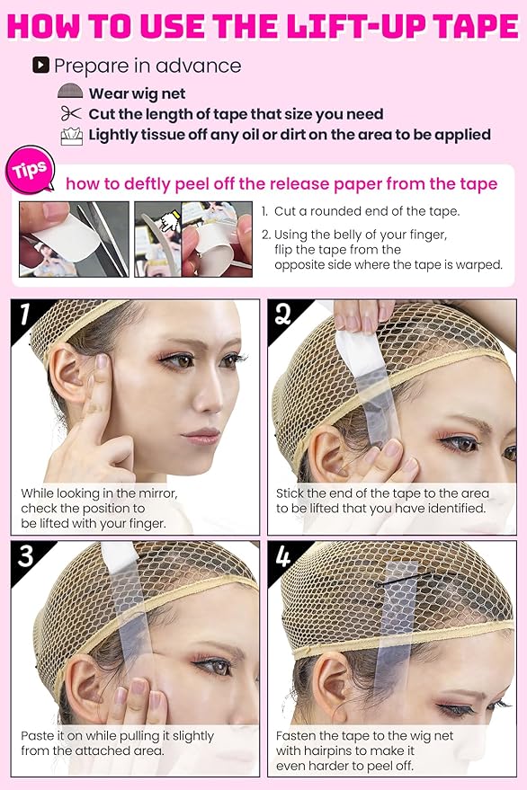 Cosplay Face Lift up Tape medical-grade face lifting tape invisible-Velvo Beauty