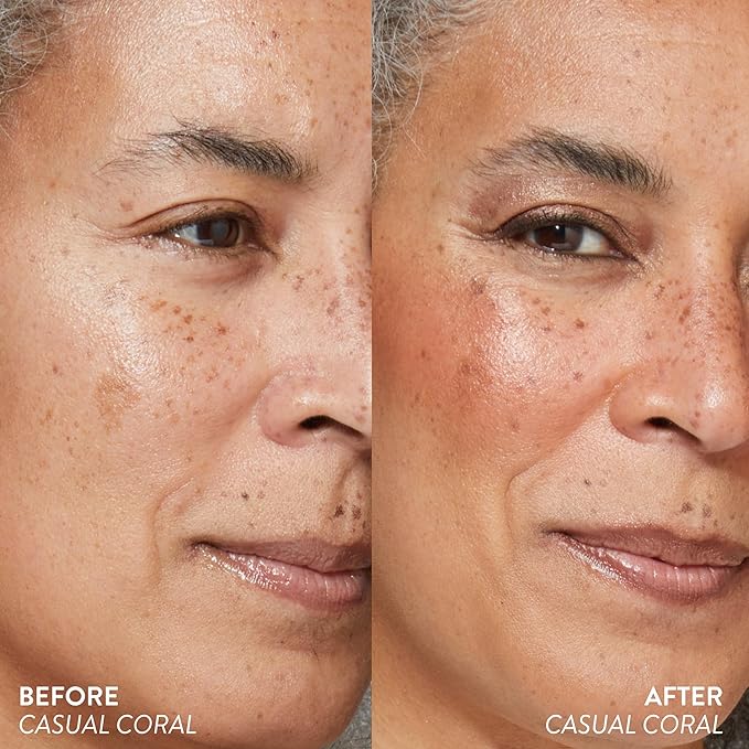 LAURA GELLER NEW YORK Serum Blush Tint, Lightweight Liquid Blush for Cheeks, Weightless Watercolor Sheer Finish, Casual Coral-Velvo Beauty