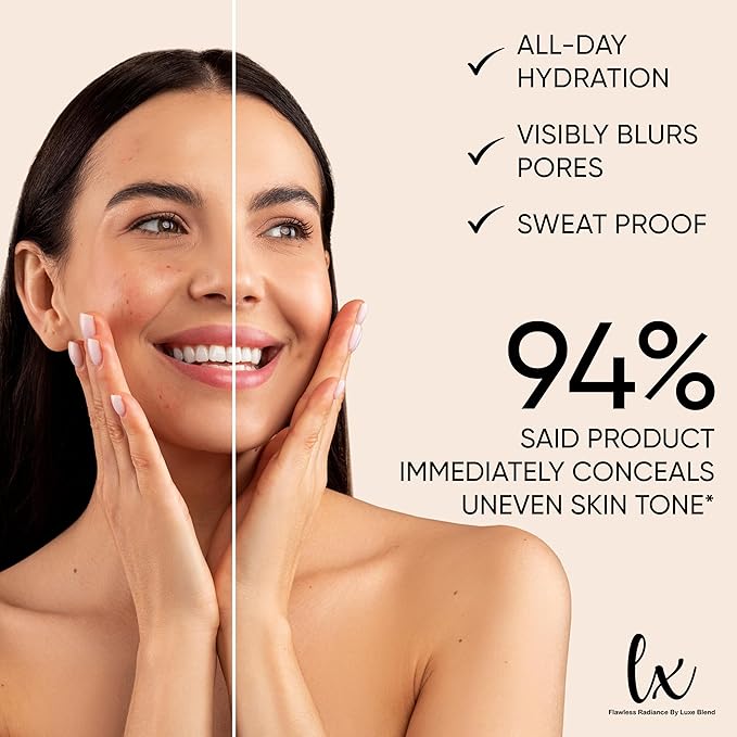 Lx Blend CC+ Cream Oil Free Matte Anti Aging Foundation SPF40 (Medium Warm)-Velvo Beauty