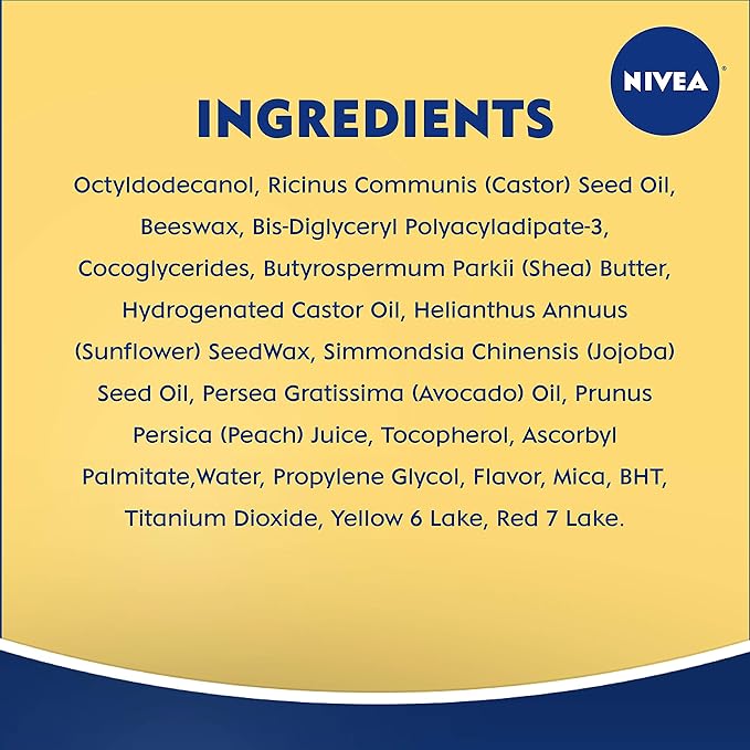 NIVEA Peach Lip Care - Tinted Lip Balm for Beautiful, Soft Lips - Pack of 4-Velvo Beauty