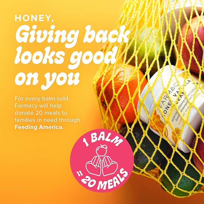 Farmacy Makeup Remover Cleansing Balm - Honey Vanilla Waterproof Makeup Remover & Oil Based Cleanser - Gentle Exfoliating Double Cleanser - Melts From Balm to Milky Lather (100ml)-Velvo Beauty