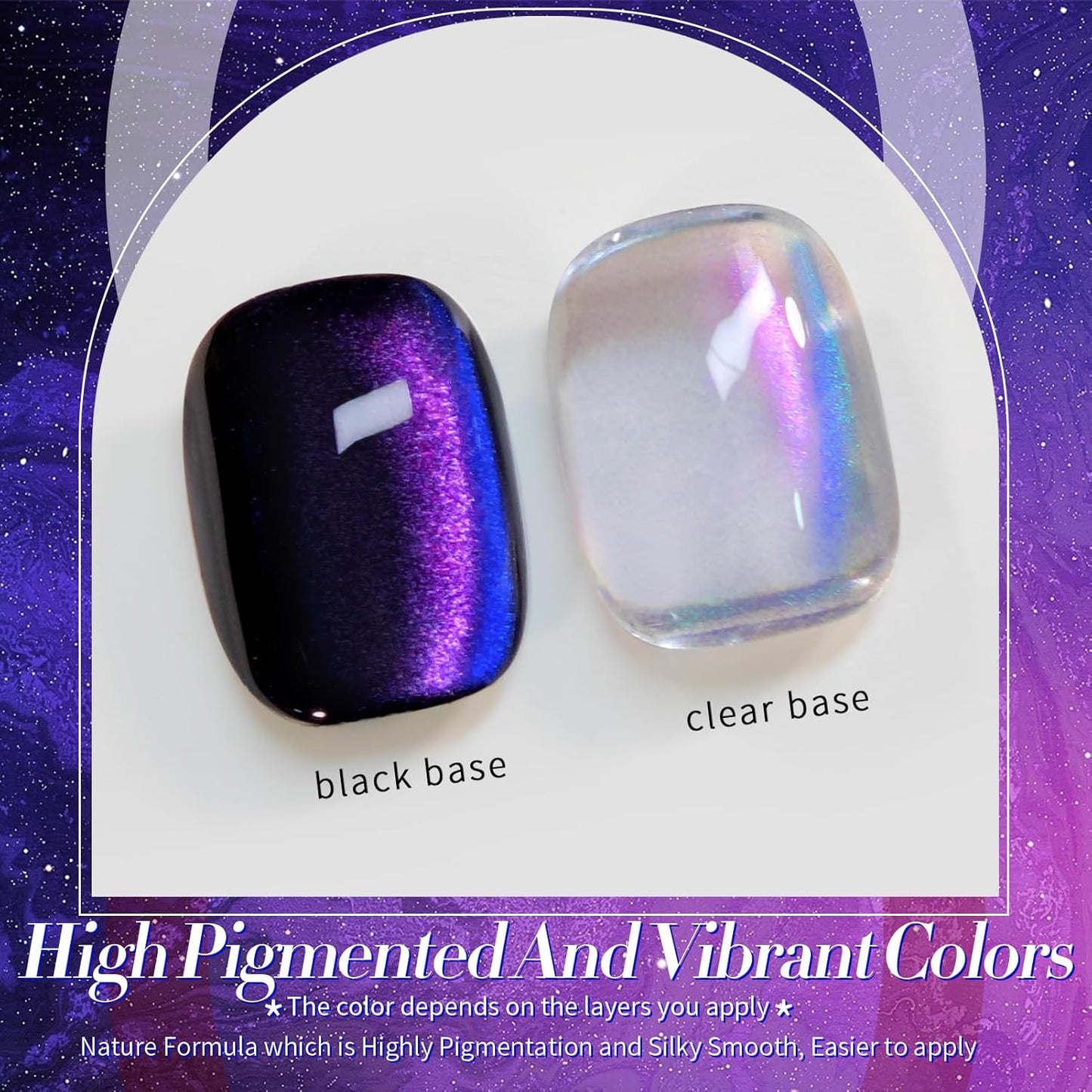 Born Pretty Cat Magnetic Gel Nail Polish Heaven Purple Chameleon Holorgraphic Cat Magnetic Eye Gel Polish Glitter Gel Polish-Velvo Beauty