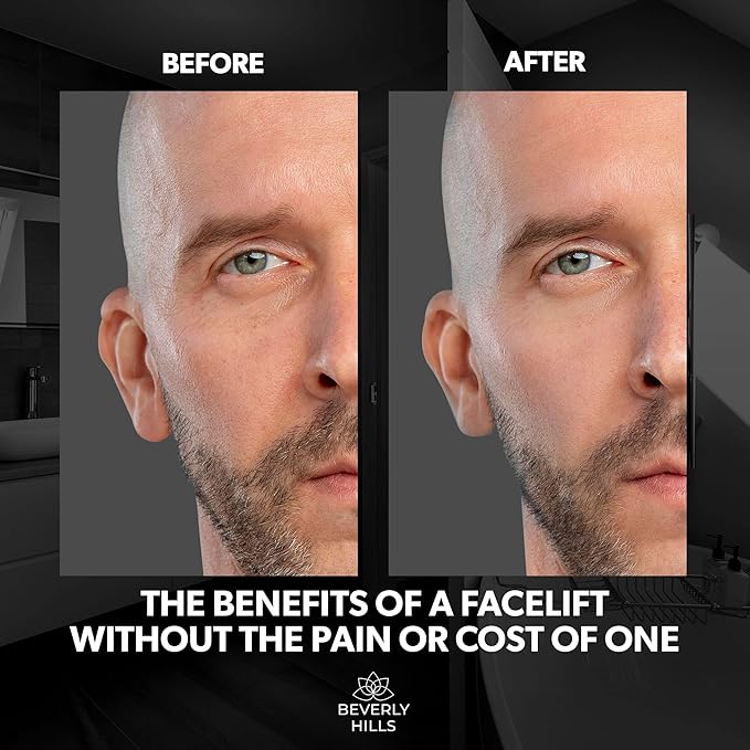 Beverly Hills Mens Instant Facelift and Eye Serum Treatment for Dark Circles, Puffy Eyes, and Wrinkles-Velvo Beauty