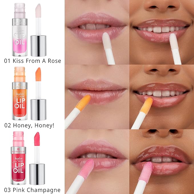 essence | Hydra Kiss Lip Oil | Vegan & Cruelty Free (02 | Honey, Honey!)-Velvo Beauty