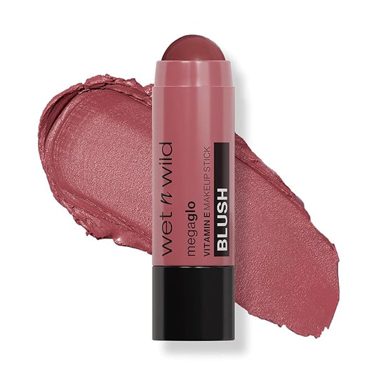 wet n wild Mega Glo Makeup Stick, Buildable Color, Versatile Use, Cruelty-Free & Vegan - Say It Ain't Rose-Velvo Beauty