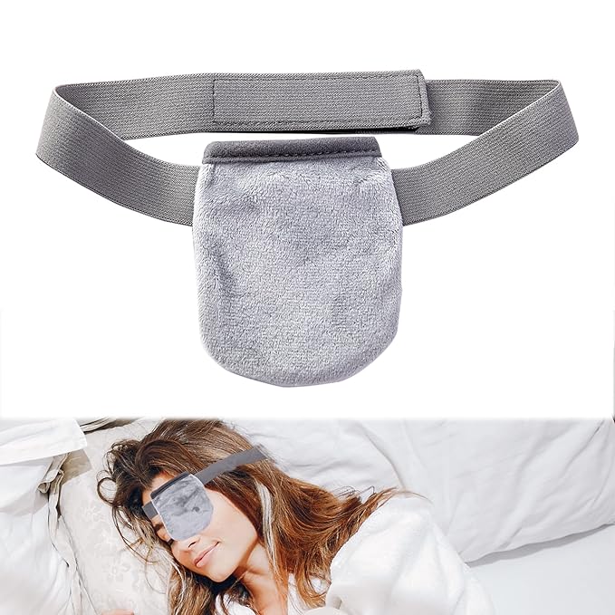 Single Moist Heat Eye Compress Pad, Microwavable, Eye Mask for Dry Eye, Good for Pink Eye, Blepharitis and Stye Eye, Reusable Gel Eye Mask with Storage Pouch-Velvo Beauty