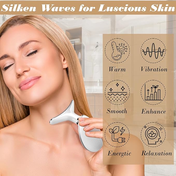 Facial Massager for Women and Men – Face Roller for Skin Tightening, Wrinkle Reduction, Anti-Aging, Face Lifting, Skin Care, Beauty Tool for Jawline, Neck Massager, Rechargeable Home Spa Device,-Velvo Beauty