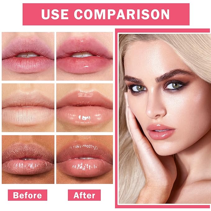 Lip Glowy Balm Moisturizing Lip Balm Plumping Lip Gloss Lip Sleeping Mask Lip Butter Balm Day Night Lip Care Glowy Lip Balm - Peach-Velvo Beauty