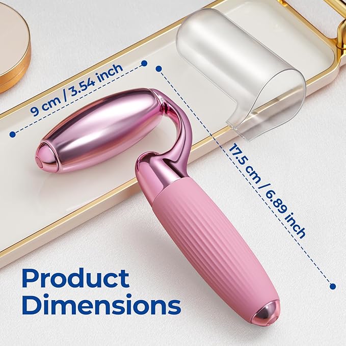 MORGLES Ice Roller for Face and Eyes, Ice Face Roller for Women Skin Care, Cold Facial Roller for Puffiness, Migraine Relief and Lymphatic Drainage-Velvo Beauty