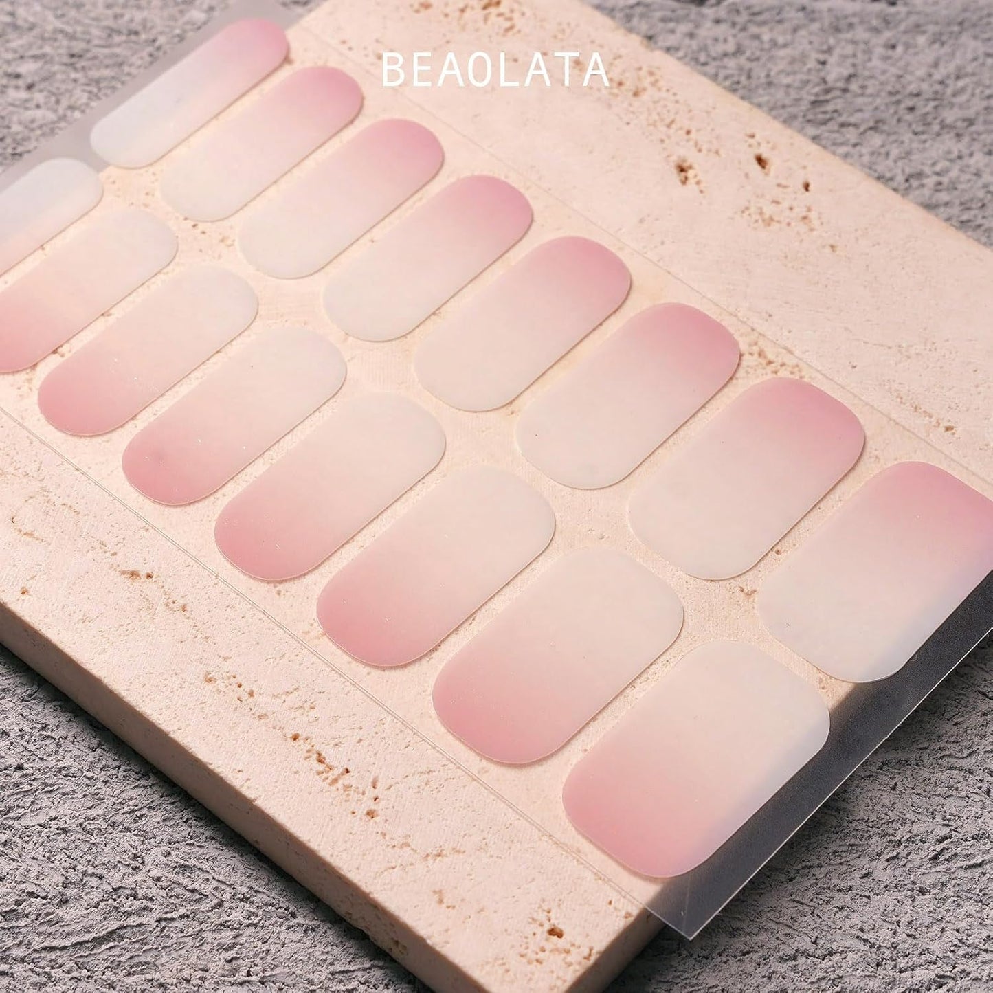 Nail Polish Strips, 32PCS Salon Quality Wraps, Long Lasting Gel Nail Stickers for Women Easy Apply& Remove (White Ray Drift)-Velvo Beauty