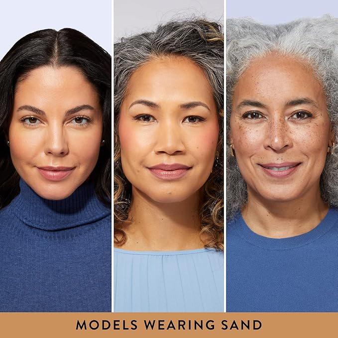 LAURA GELLER NEW YORK Baked Balance-N-Brighten Color Correcting Foundation, Sand + Kabuki Brush-Velvo Beauty