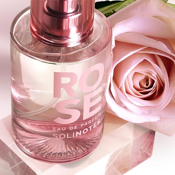 Solinotes Rose Perfume for Women, 1.7 Fl Oz/ 50 ML Eau De Parfum, Delicate Floral and Soothing Scent with Premium Ingredients - Clean Perfume, Cruelty Free, Vegan, Made in France-Velvo Beauty